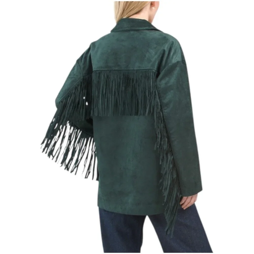 BLANK NYC Faux Suede Fringe Jacket - Picture 2 of 4
